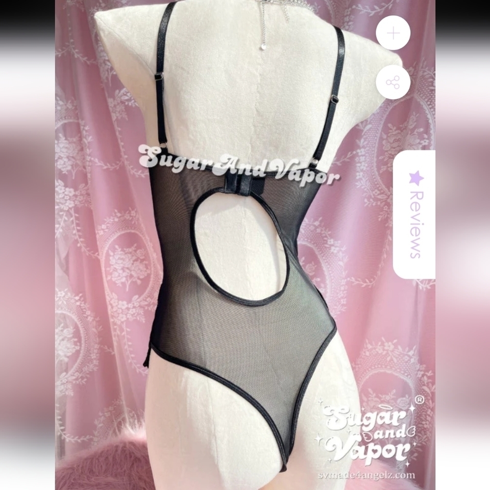 NWOT Sugar and Vapor Anya lace skirt underwire bodysuit Size small - Picture 2 of 8